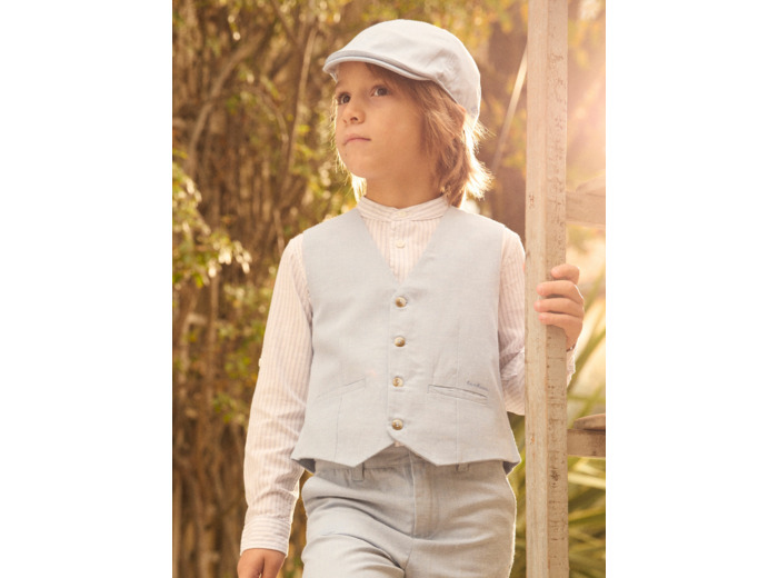 Gilet de costume bleu