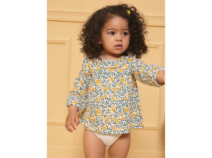 Blouse body imprimé fleuri
