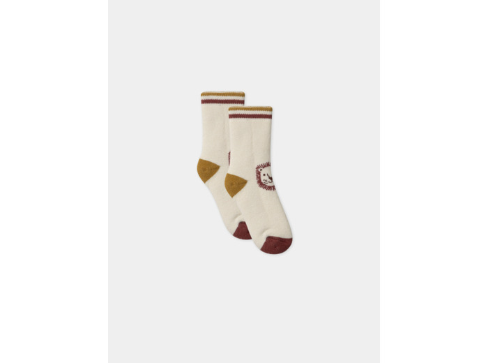 Chaussettes bouclette tête de lion