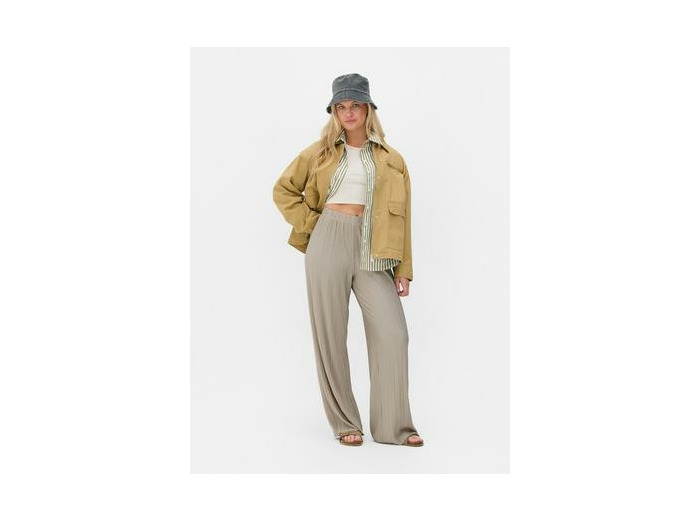 Pantalon large plissé