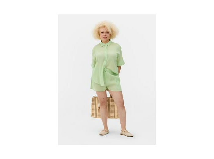 Chemise de plage froissée à boutons