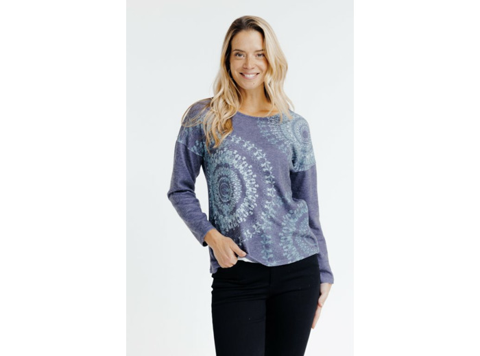 T-Shirt Col Rond Manches Longues