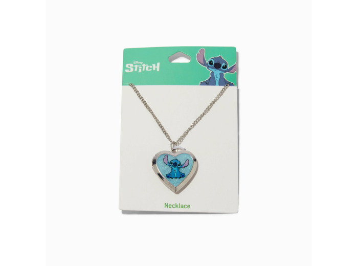 Médaillon couleur argentée Disney Stitch