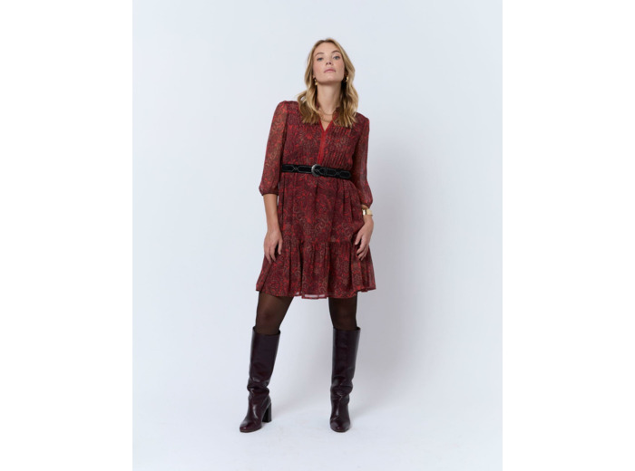 Robe courte imprimée TOMETTE