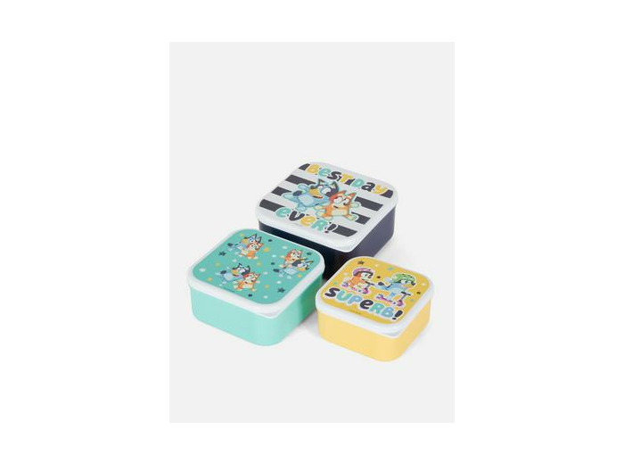 Lot de 3 pots à encas empilables Bluey