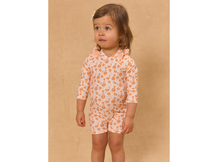 Combinaison de bain UPF 50+ imprimé fleuri
