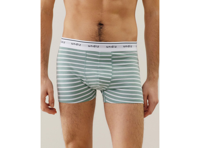 Boxer à rayures en coton