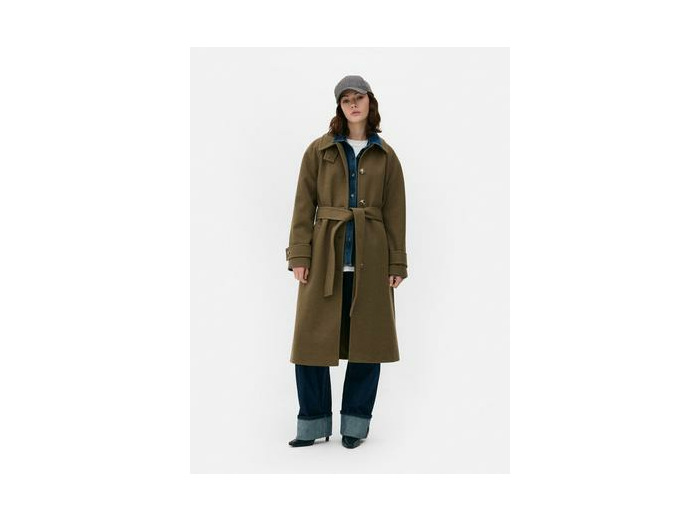 Manteau à col cheminée