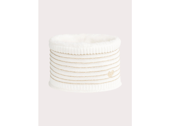 Snood à rayures dorées pour bébé fille