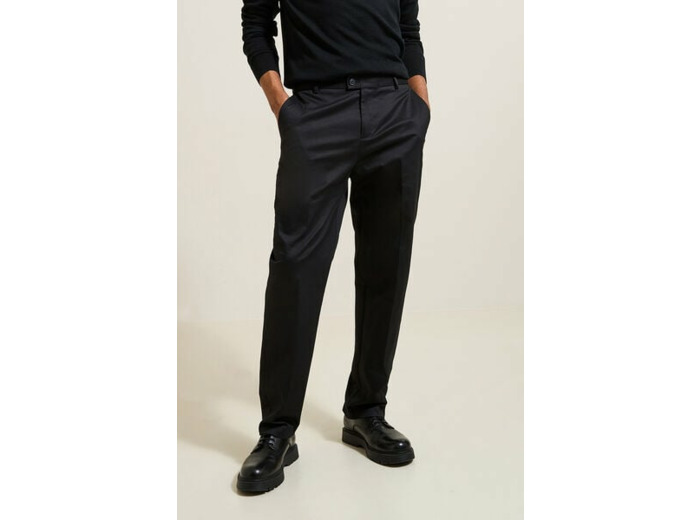 Pantalon large à plis - Noir