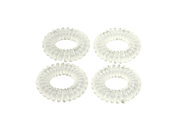 Elastique ressort transparent x4