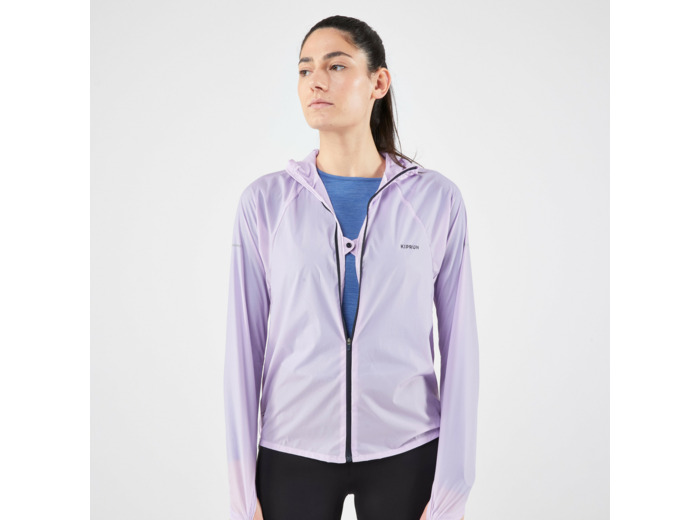 Veste coupe vent de running & trail running Femme - KIPRUN Run 900 Wind Lilas