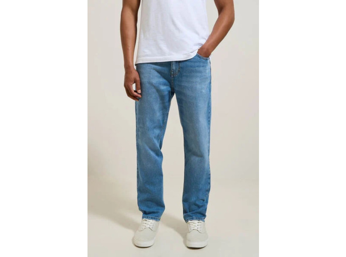 Jean tapered slim 3 longueurs - Bleu