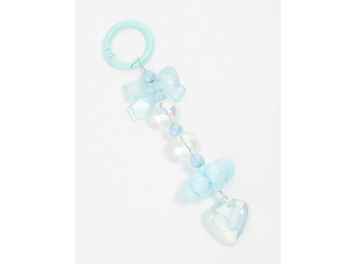 Blue Cloud Bow Keychain