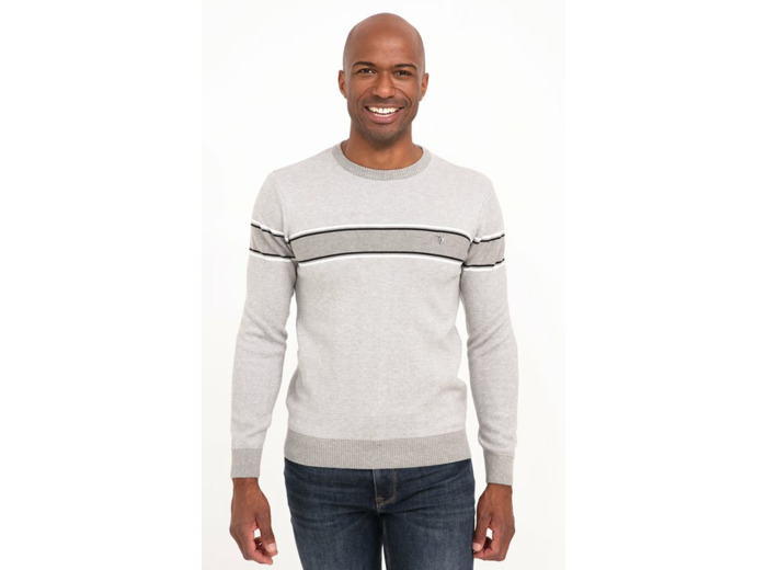Pull Col Rond Rayé