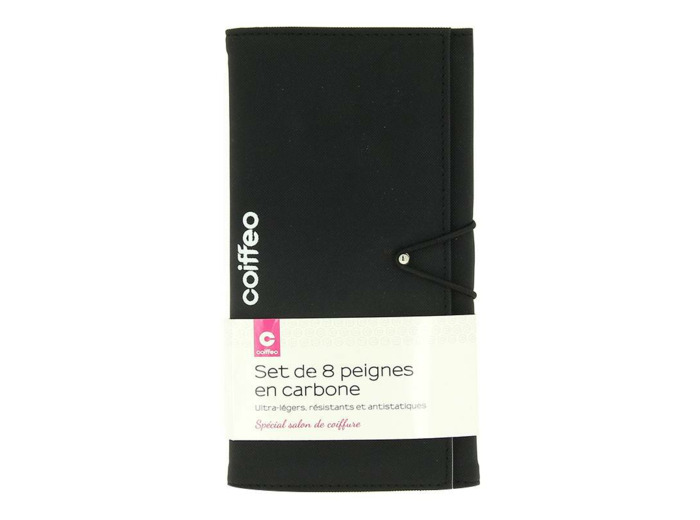 Set de 8 peignes en carbone