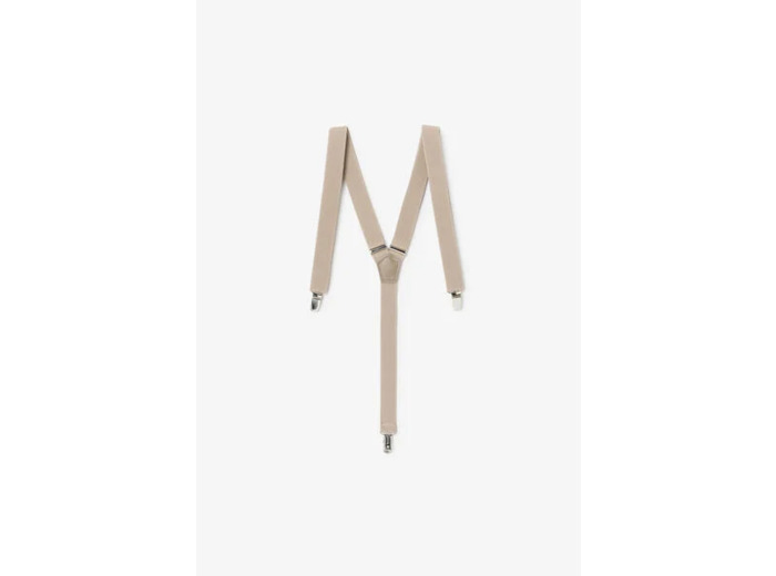 Bretelles unies - Beige