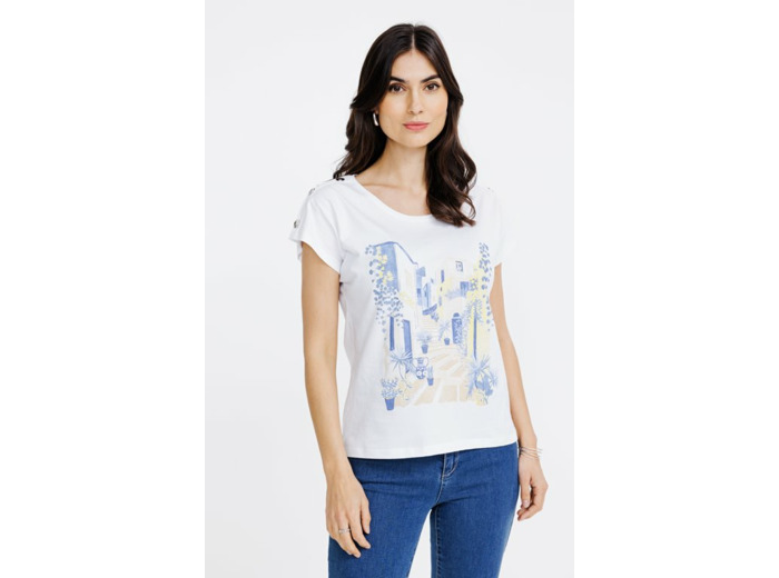 Tee-shirt imprimé manches courtes