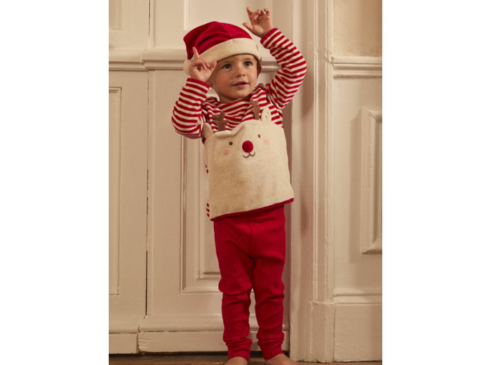 Ensemble sweat et legging avec bonnet rêne de Noël