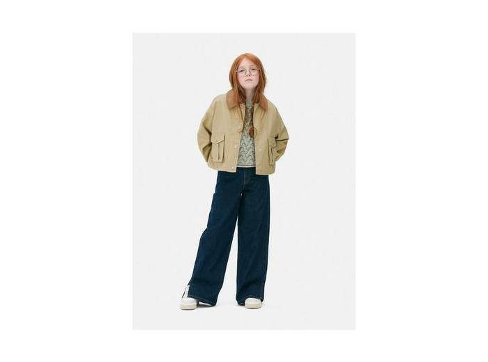 Veste de travail à col contrasté