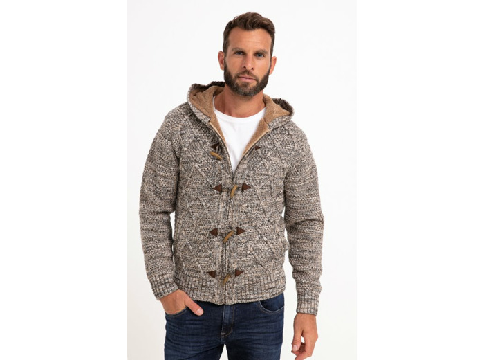 Gilet Doublé Sherpa Avec Capuche