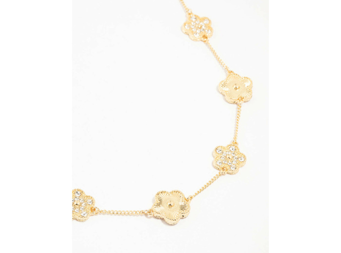 Gold Plated Clover Necklace