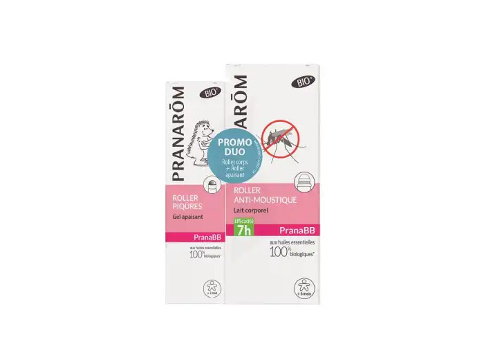 Pranabb Lait Corporel Anti-moustique Roller/30ml+roller Après Piqûres