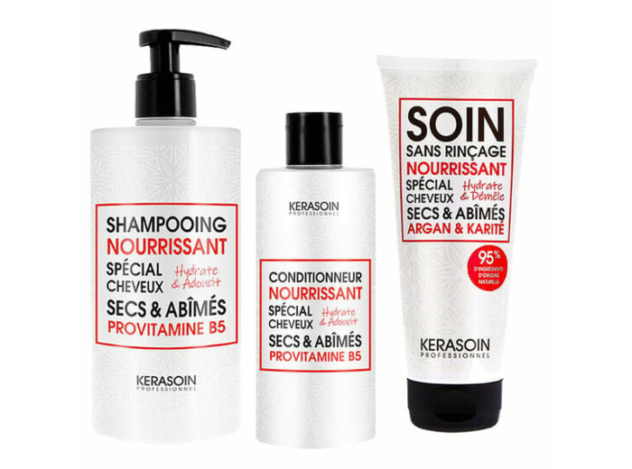 Rituel trio nourrissant cheveux secs et abîmés