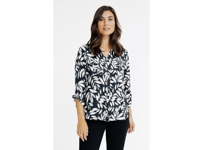 Chemise Imprimée Feuillage