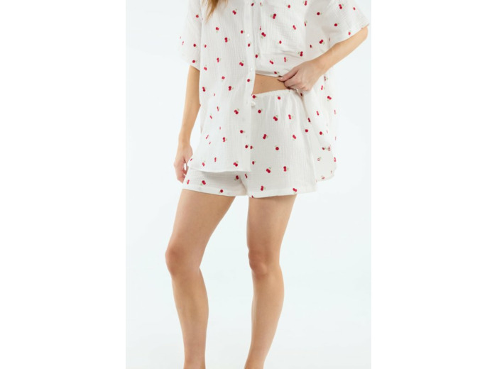 Short en mousseline