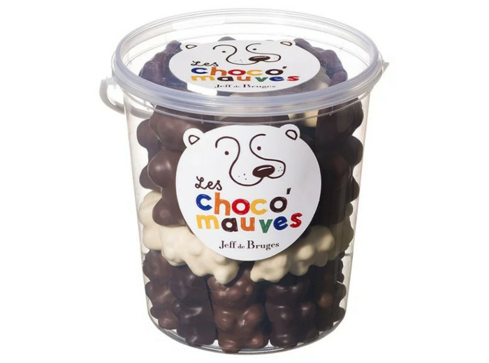 Seau oursons guimauve assortis