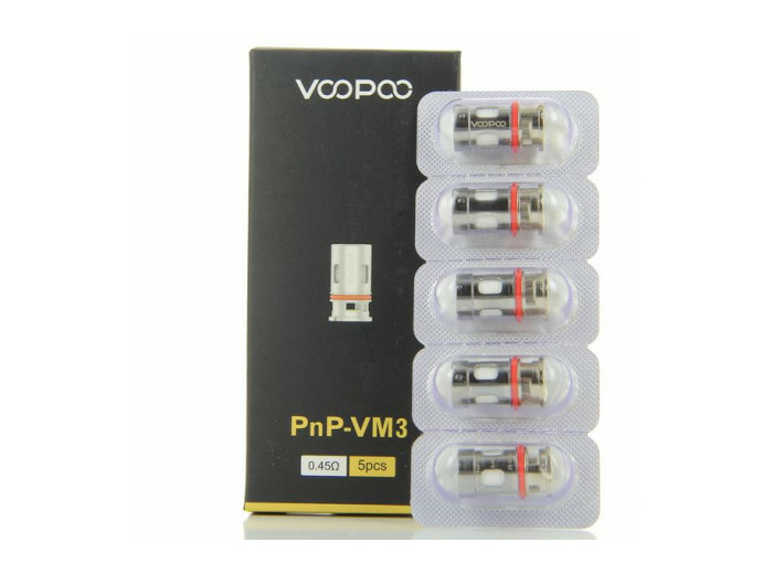Pack de 5 résistances Pnp-VM3 0.45ohm Vinci Voopoo