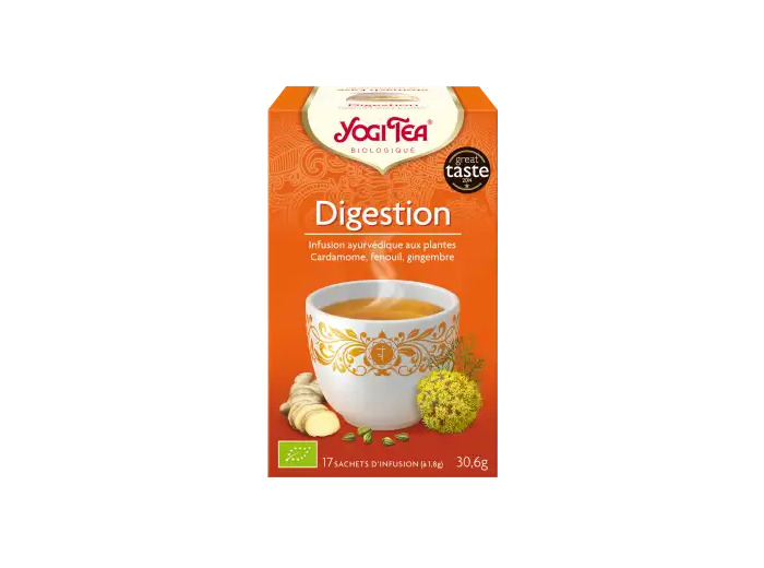 Yogi Tea Tisane Ayurvédique Digestion Bio 17 Sachets/1,8g