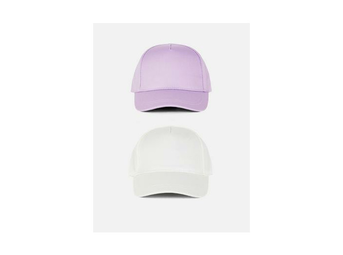 Lot de 2 casquettes de baseball réglables