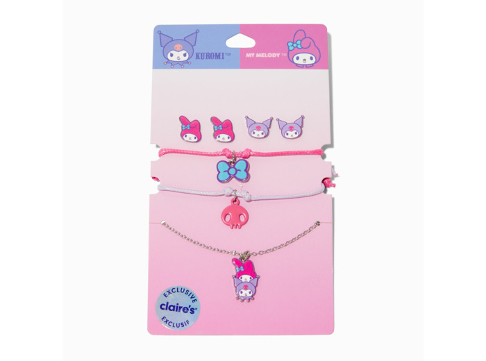 Parure de bijoux My Melody™ & Kuromi™ Sanrio® en exclusivité chez Claire's - Lot de 5