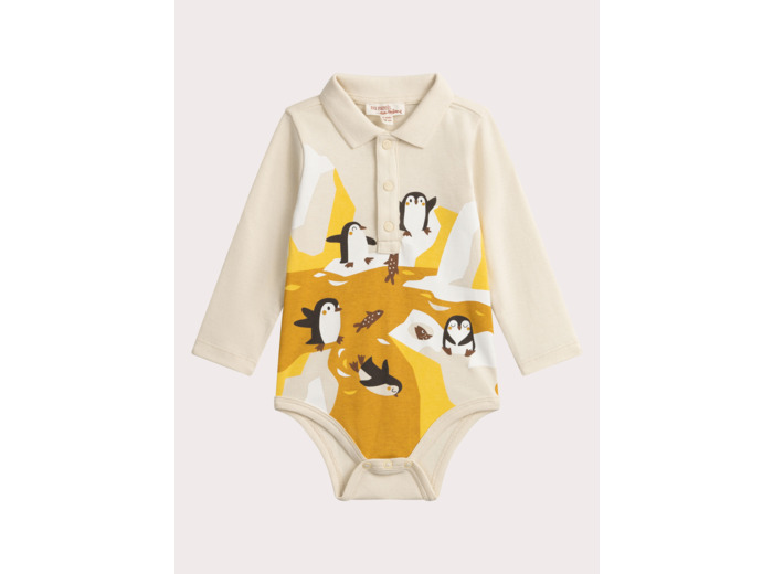 Body manches longues à animation pingouin pour bébé garçon