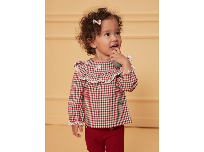 Blouse à carreaux