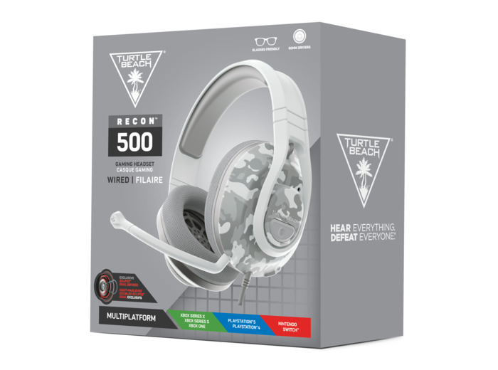 Casque Filaire Noir Turtle Beach Recon 500 Artics Camo