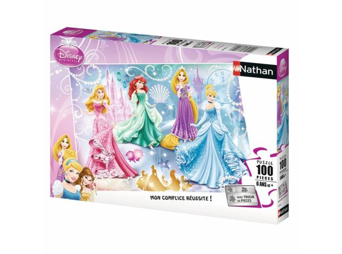 Puzzle 100 pièces - Princesses étincelantes - Disney Princesses