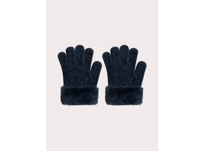 Gants marine pour fille