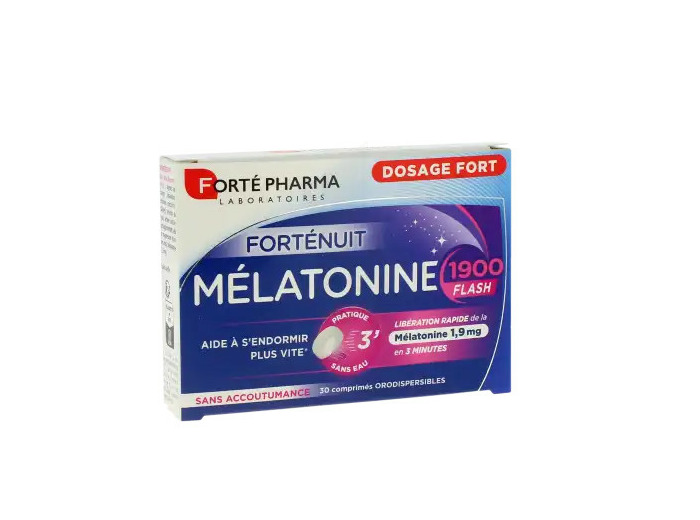 Melatonine 1900 Flash Comprimés Boîte De 30