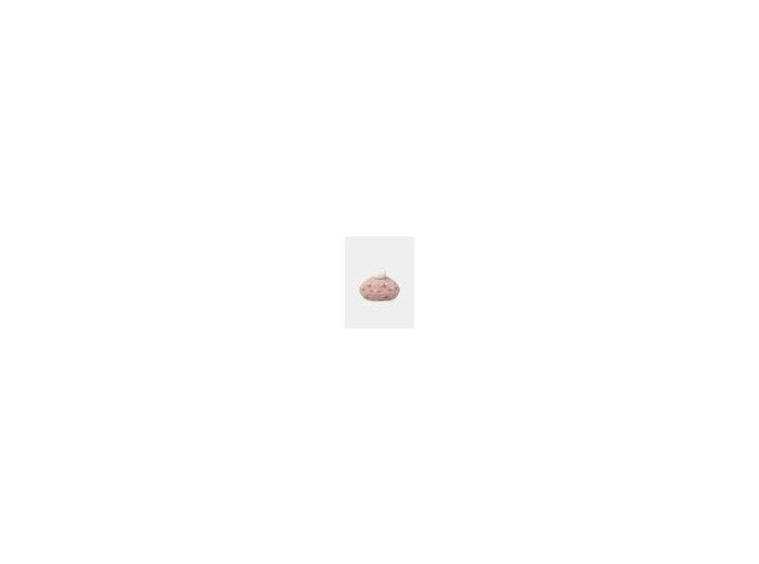 Chapeau rose pour fille avec pompon et motifs floraux