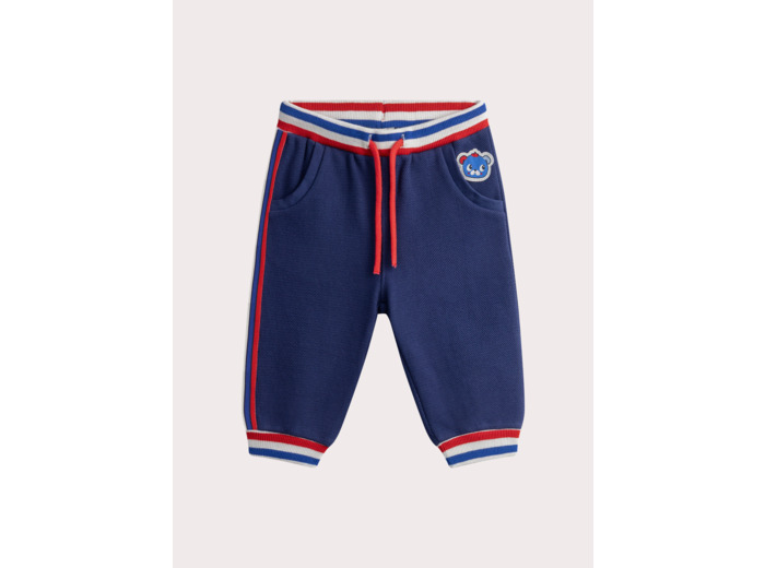 Pantalon en maille bleu marine pour bébé garçon