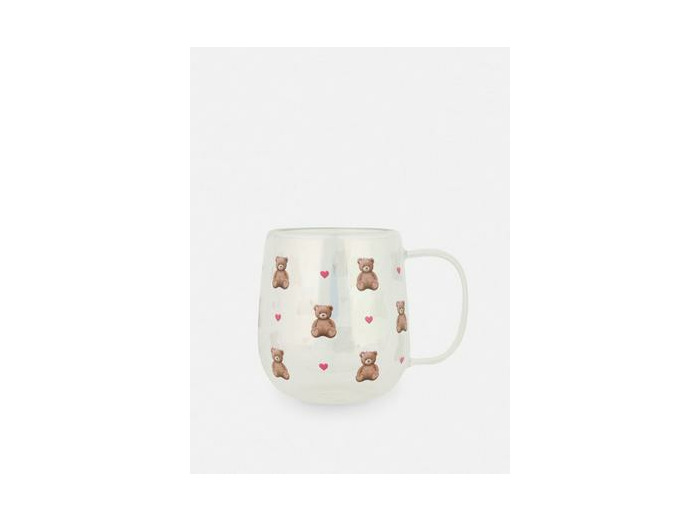 Mug en verre à motif ours