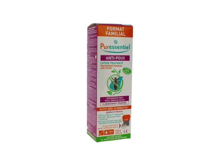 Puressentiel Anti-poux Lotion Traitante Flacon De 200 Ml + Peigne