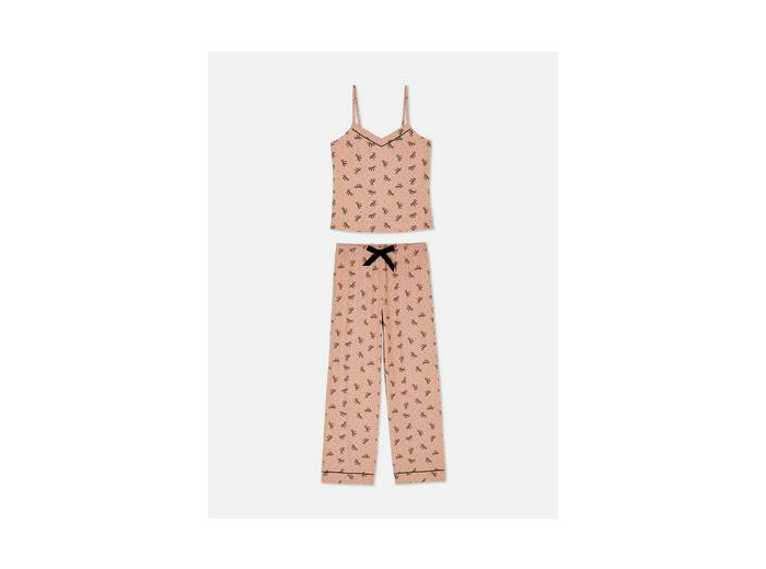 Pyjama caraco à rayures