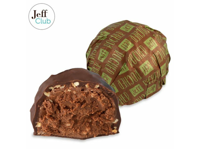 Rocher chocolat noir au praliné