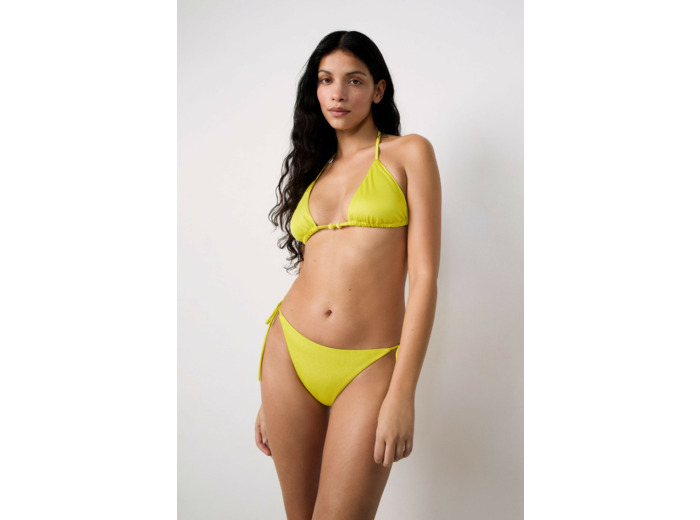 Triangle détails perles haut de maillot