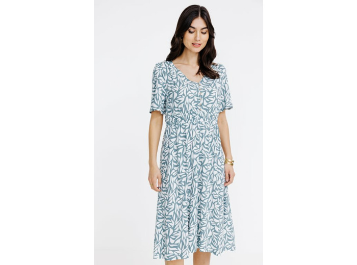 Robe midi imprimée