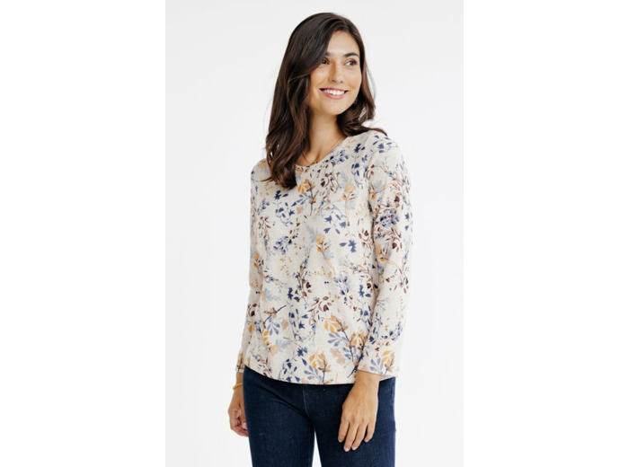 T-Shirt Col Rond Manches Longues